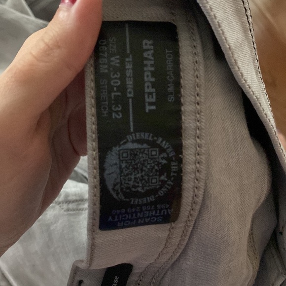 Authentic Diesel DNA F/W 2016 0676M Stretch Tepphar Slim Carrot Fit Jeans - Picture 12 of 14